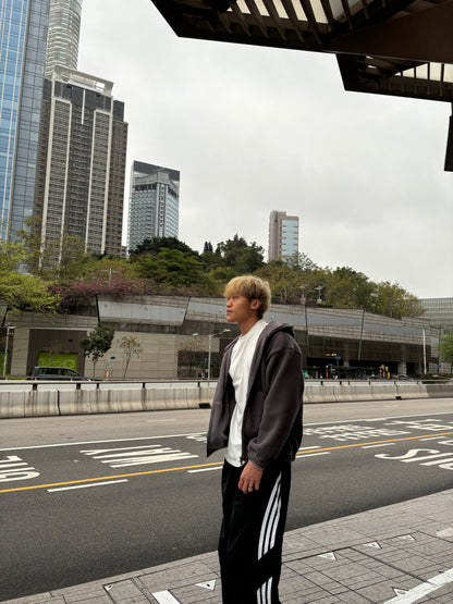 毛毛連帽外套 韓國男裝