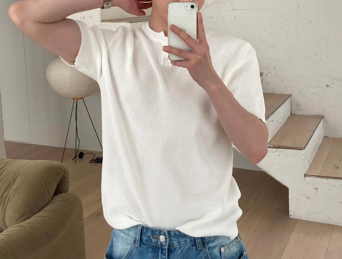 Waffle短袖上衣