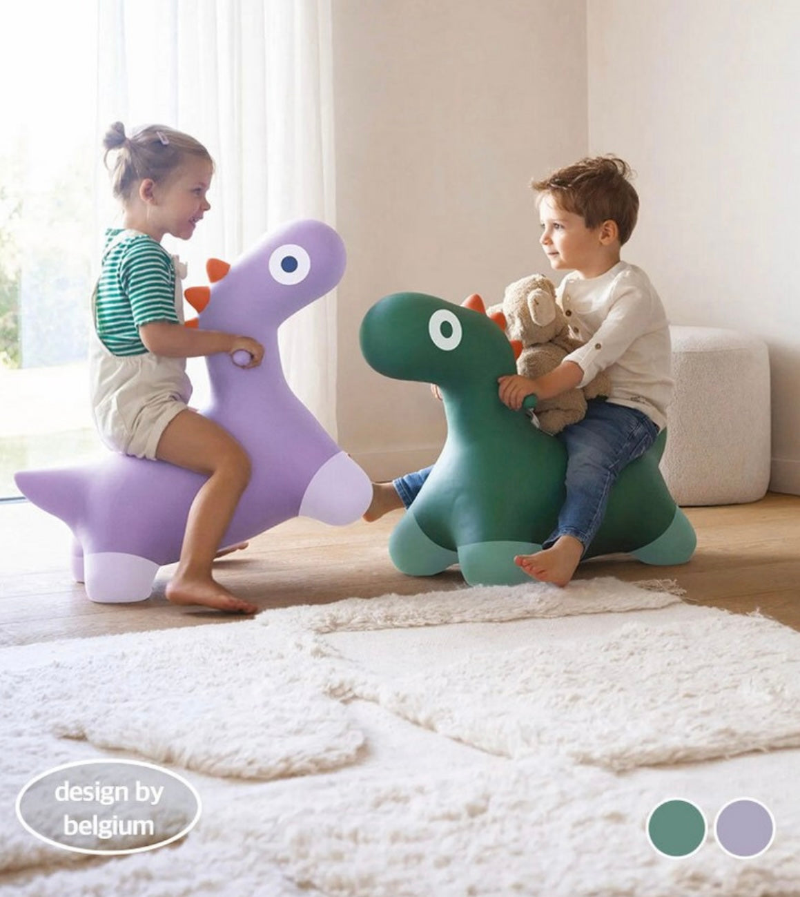 [幼兒玩具]恐龍搖搖玩具 new beige