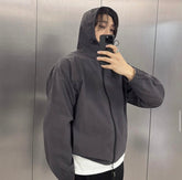 碳灰風褸 韓國男裝
