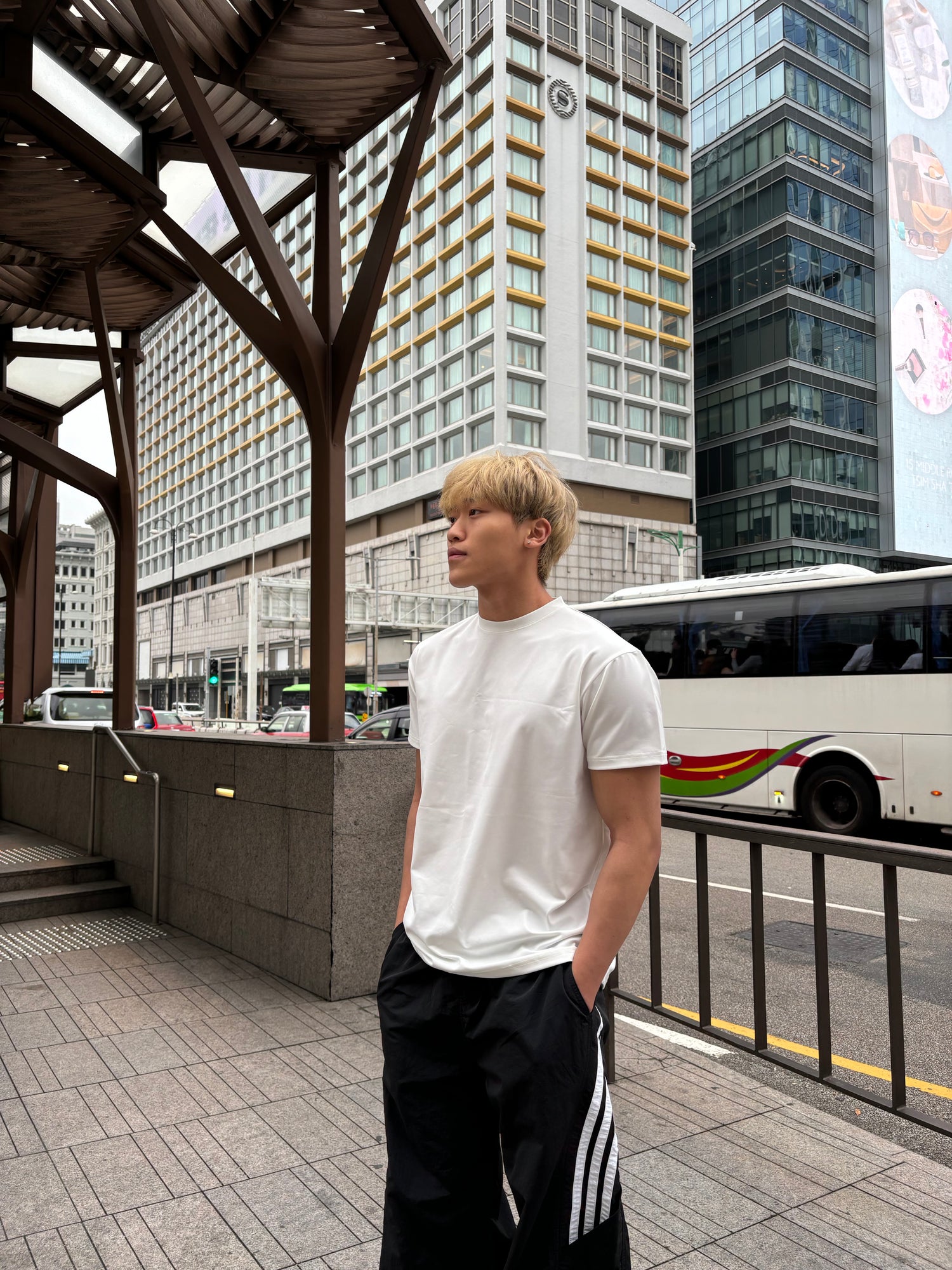 短袖彈性上衣 (4色)