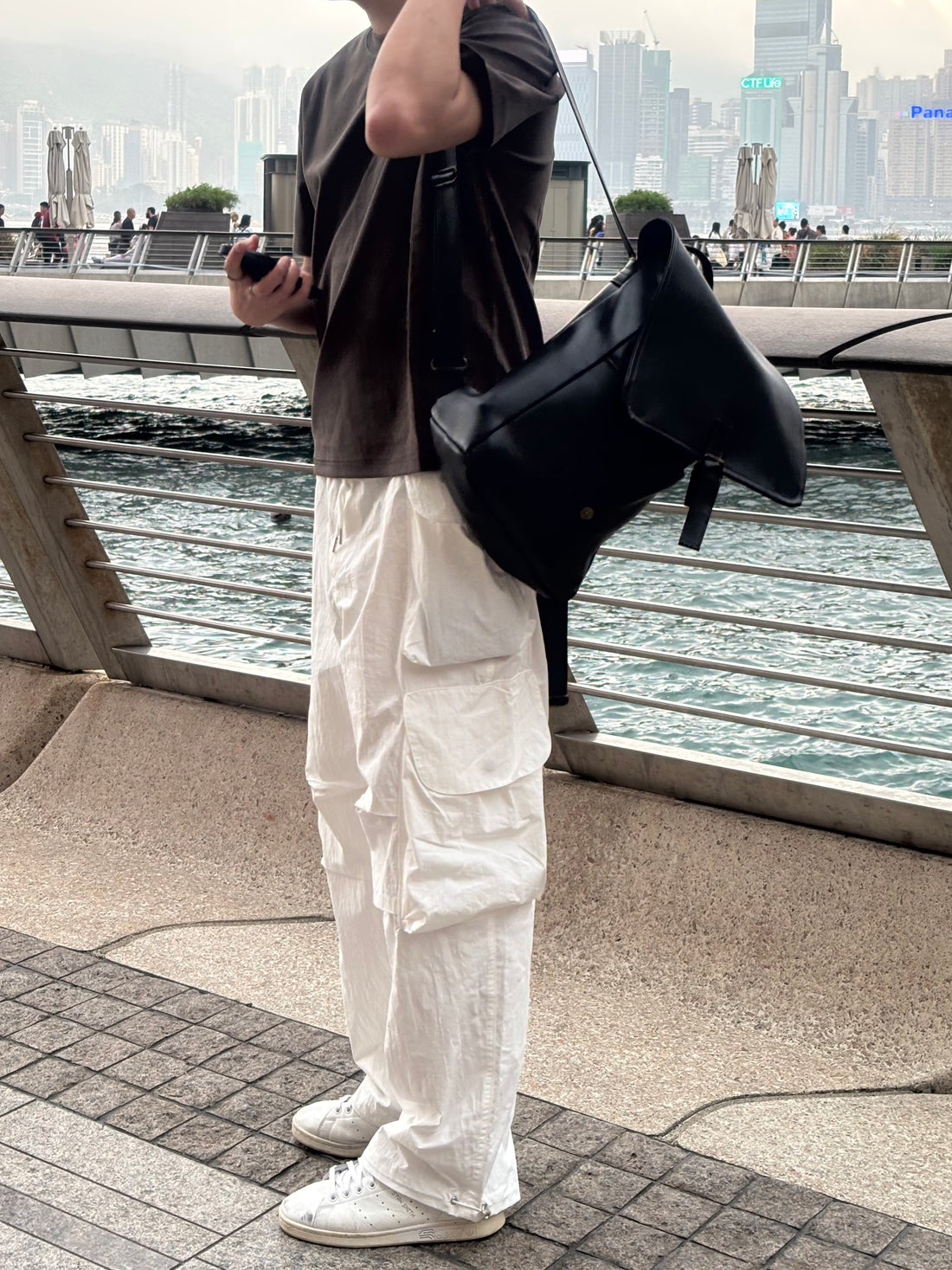 闊腳口袋落地褲