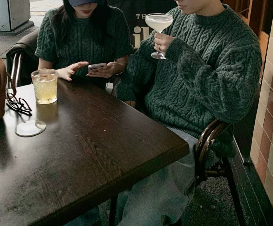 &lt;情侶裝系列&gt;針織簡約上衣