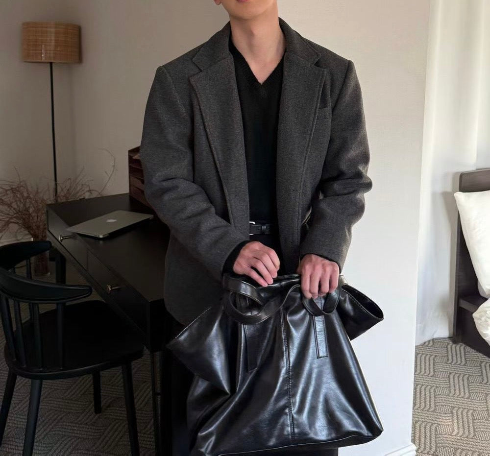 羊毛挺身西裝外套