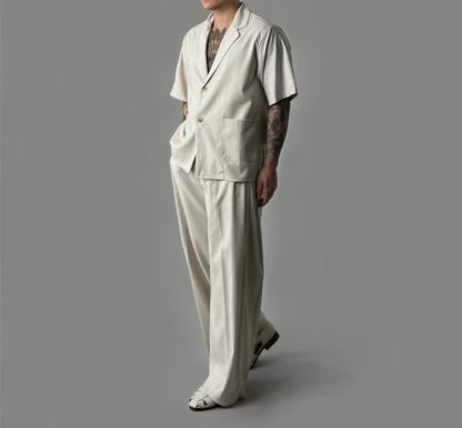 短袖西裝套裝(全套)