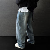 [可調校長度!]街頭牛仔長褲