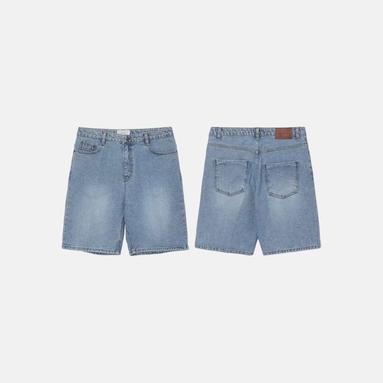 現貨 水藍牛仔短褲