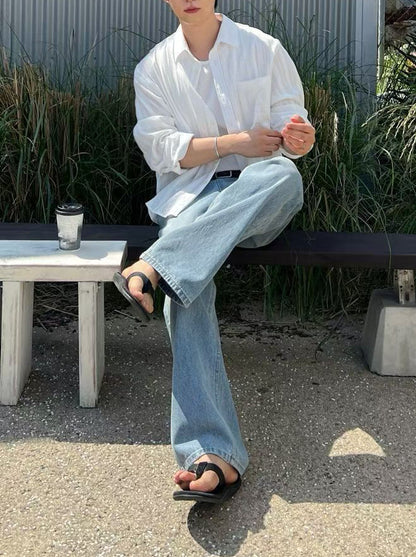 暗間長袖襯衫