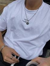 Coffee&Cig短袖白色上衣 男裝衫 