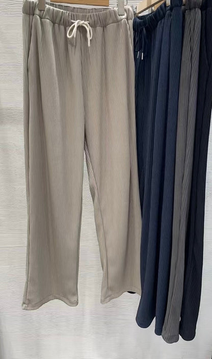 米色彈性長褲