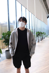 韓國男裝-黑色短袖套裝短褲 Black Set Bottom