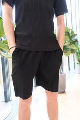 韓國男裝-黑色短袖套裝Black Set