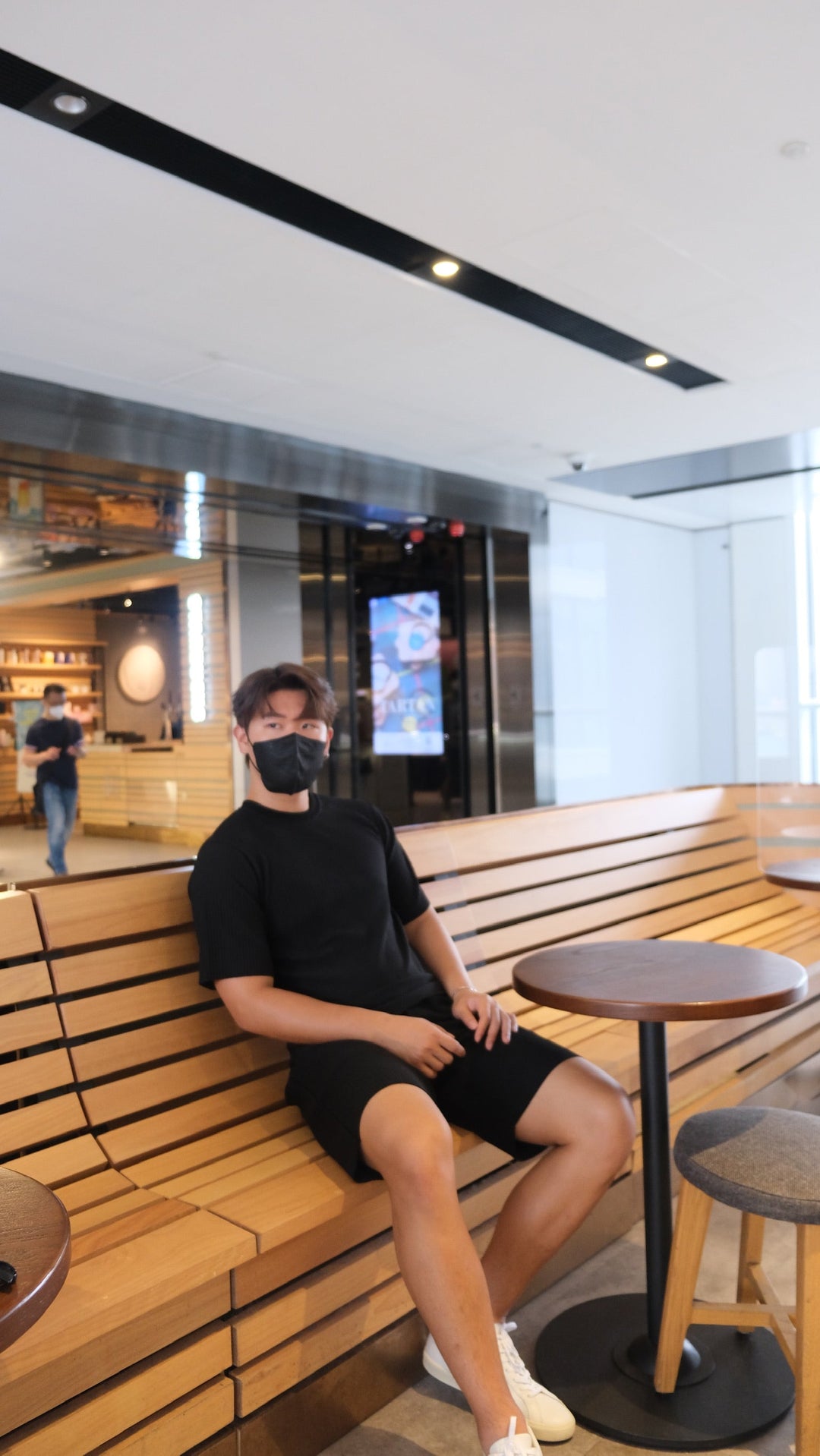 韓國男裝-黑色短袖套裝Black Set