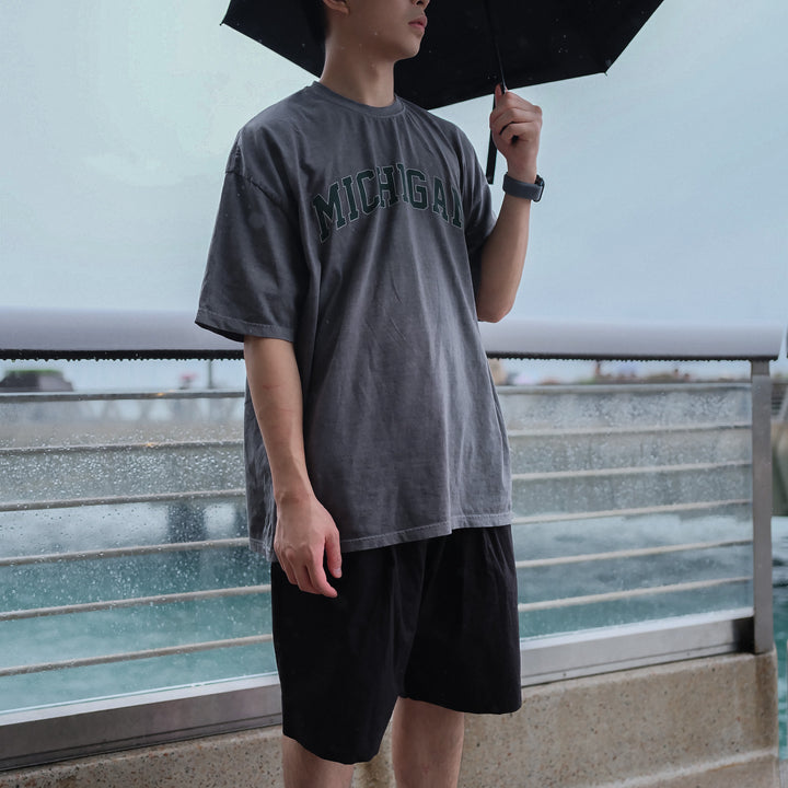 基本款黑色短褲Basic Black Shorts-韓國男裝