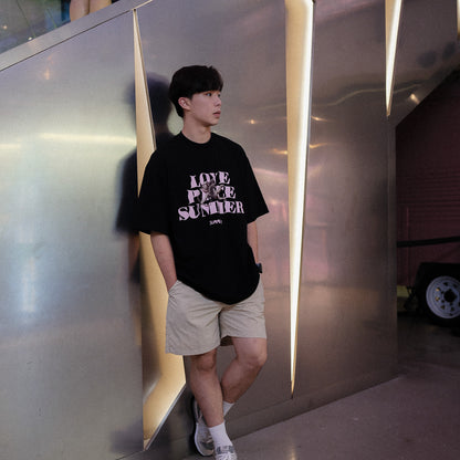 超透氣百搭米色短褲Daily Nylon Beige Shorts- 韓國男裝