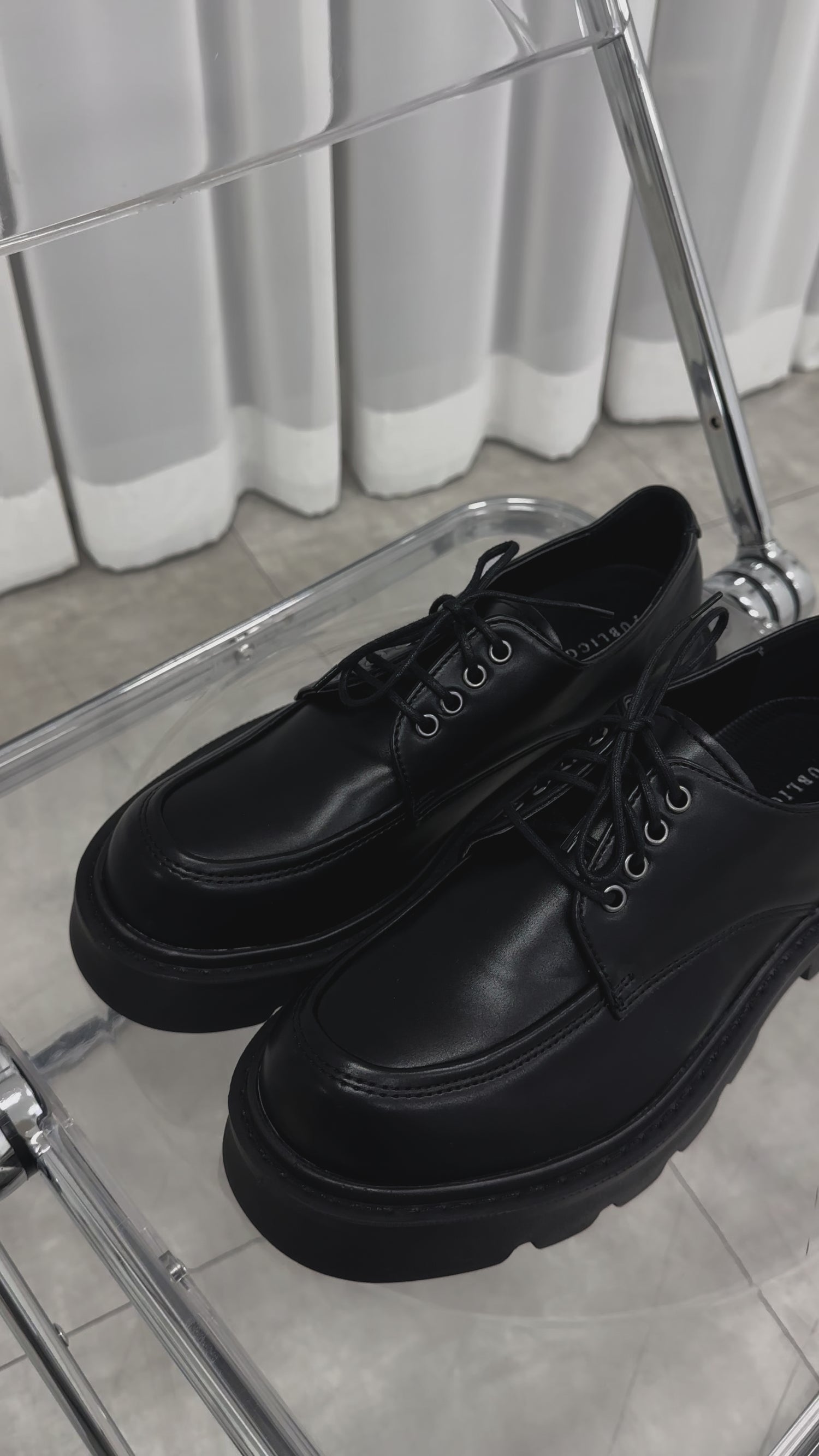加厚底德比鞋Derby Shoes
