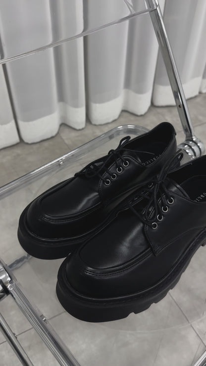 加厚底德比鞋Derby Shoes