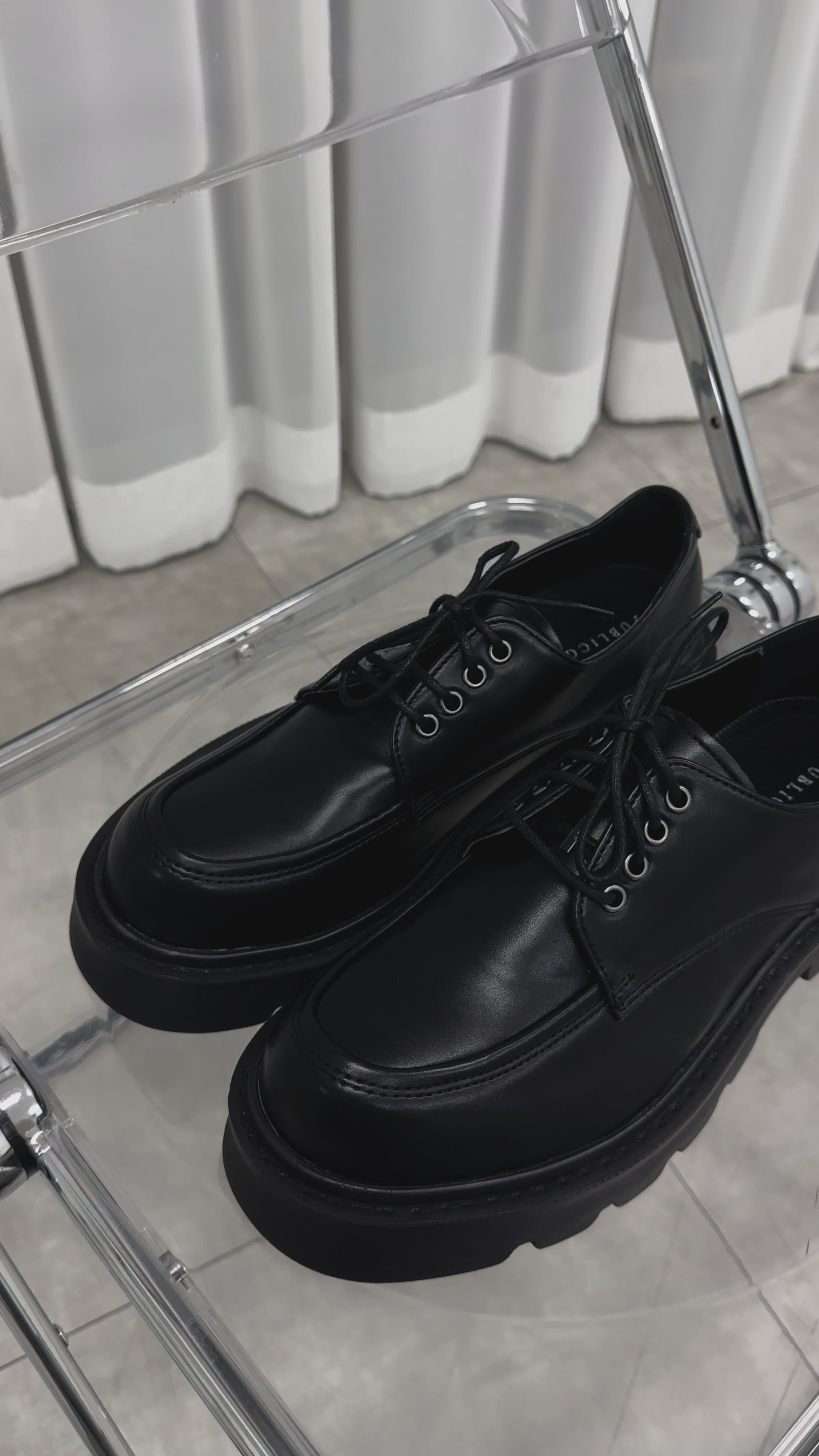 加厚底德比鞋Derby Shoes