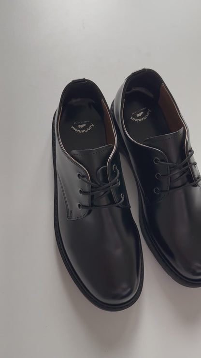 韓國製皮革傳統德比鞋