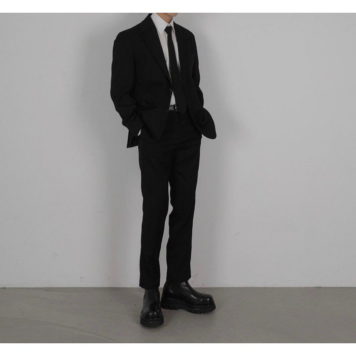 韓國男裝－Black Suit set