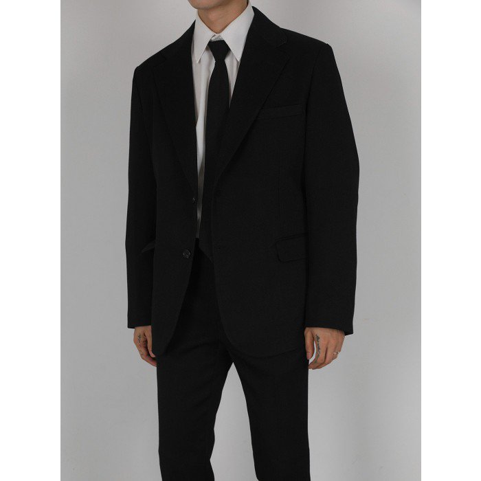 韓國男裝－Black Suit - Blazer