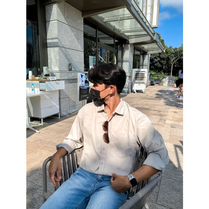 韓國男裝－ Beige Shirt