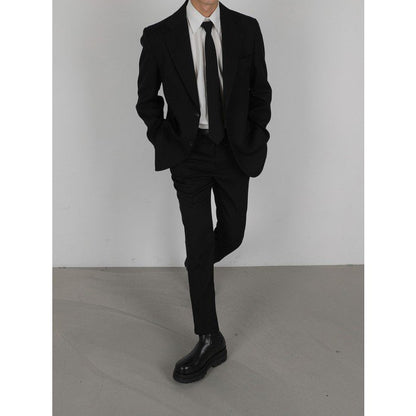 韓國男裝－Black Suit set