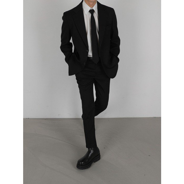 韓國男裝－Black Suit - Blazer