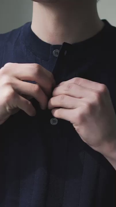 韓系鈕扣領口上衣Button Top - 韓國男裝