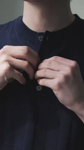 韓系鈕扣領口上衣Button Top - 韓國男裝