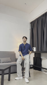 休閑皺質上衣Casual Top－ 韓國男裝