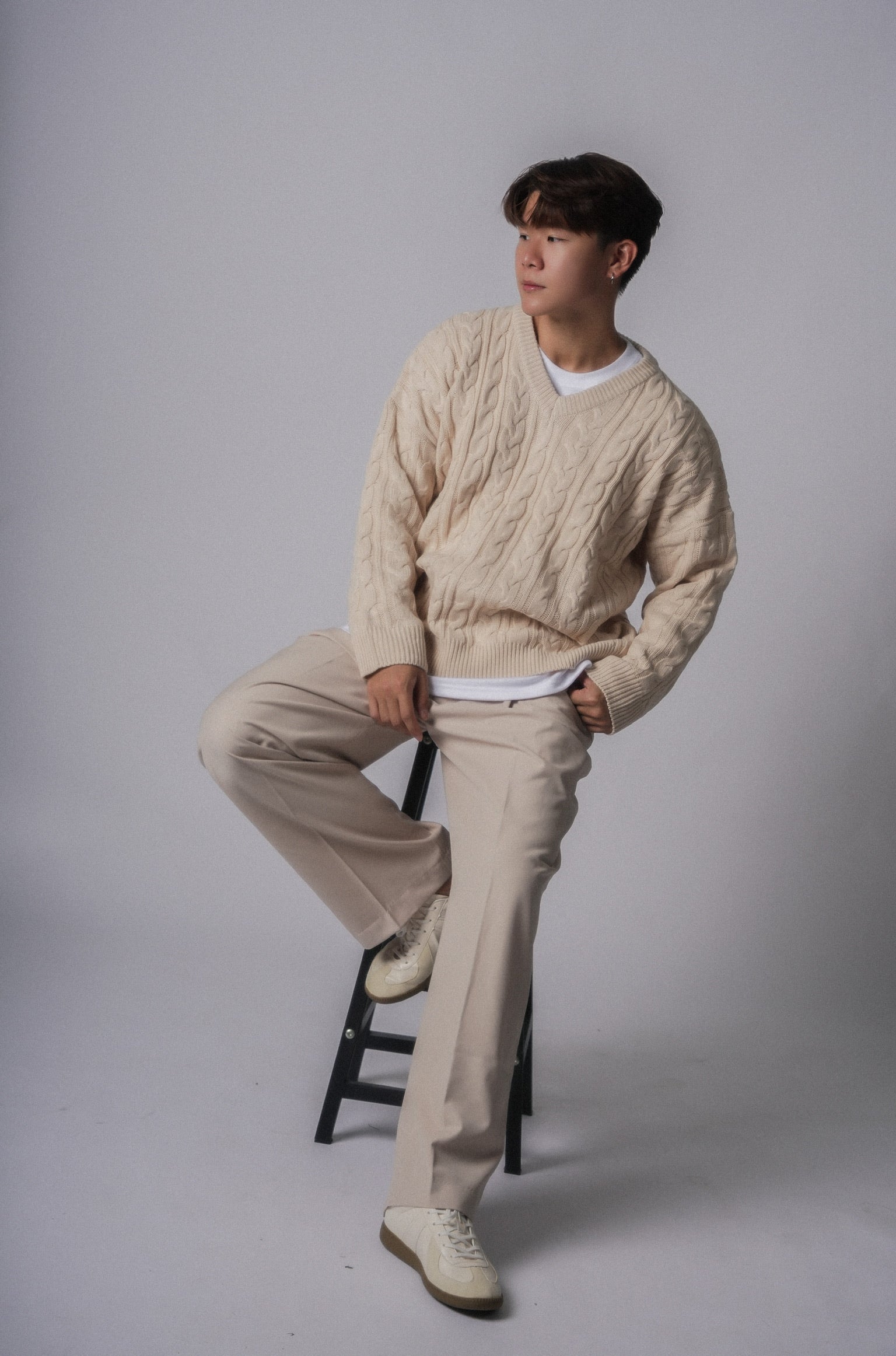 Cable Knit Top-韓國男裝