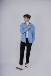 淺藍襯衫Blue Shirt－韓國男裝