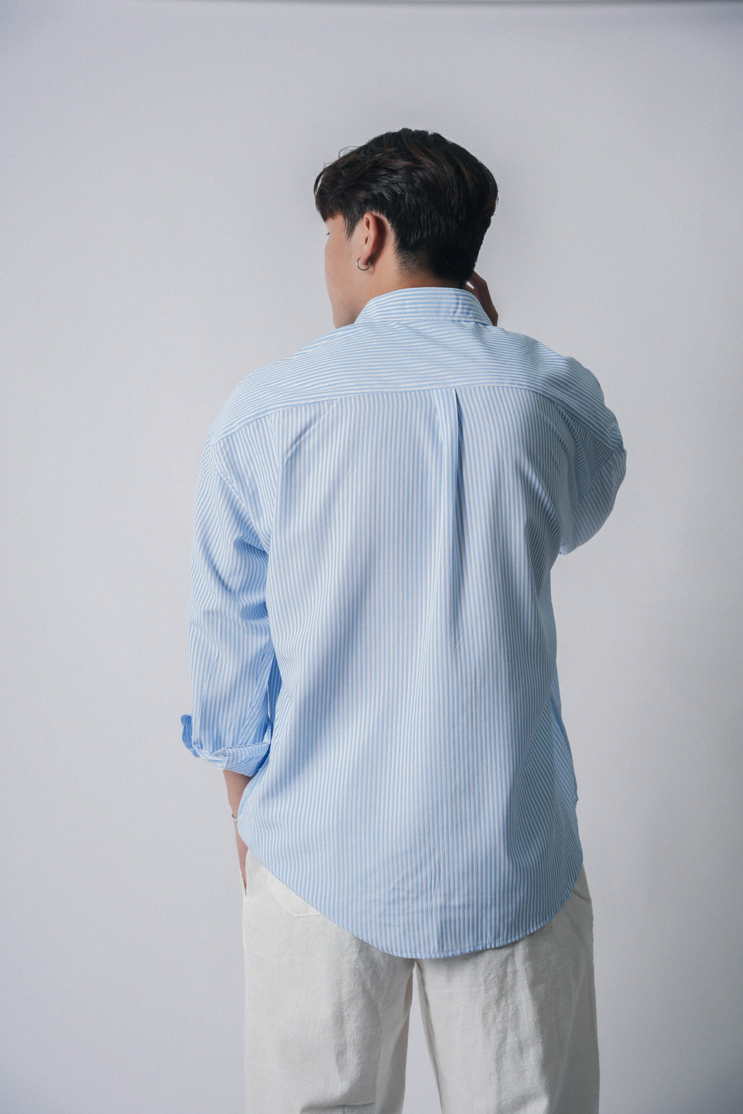 間條襯衫Striped Shirt－韓國男裝