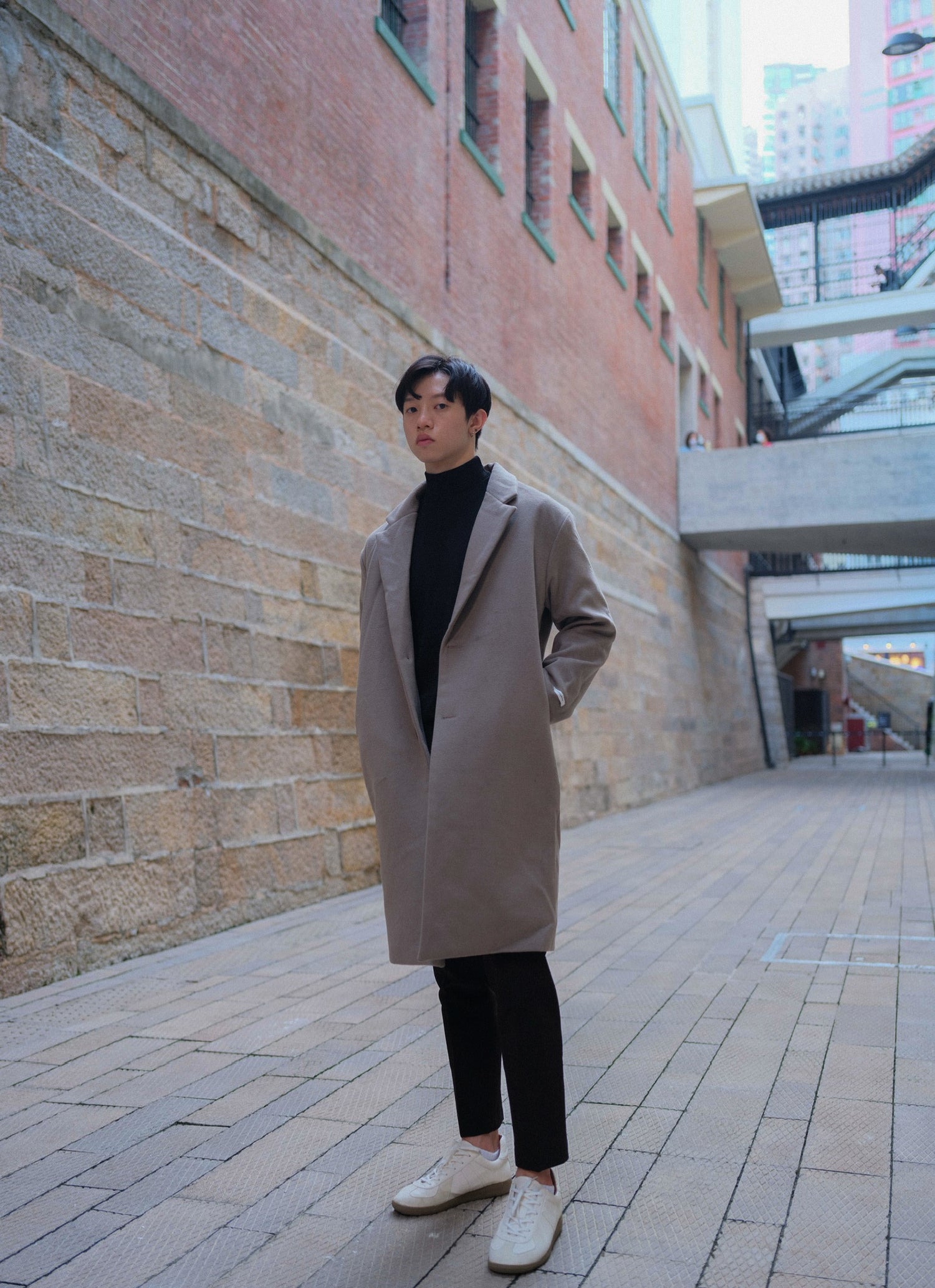 啡色大衣Brown Coat－韓國男裝