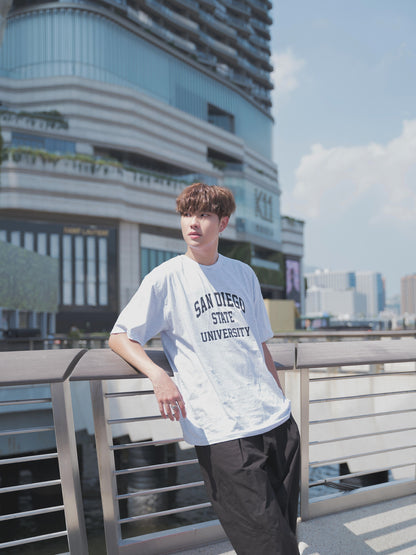 韓國男裝-淺灰短袖上衣San Diego Tee