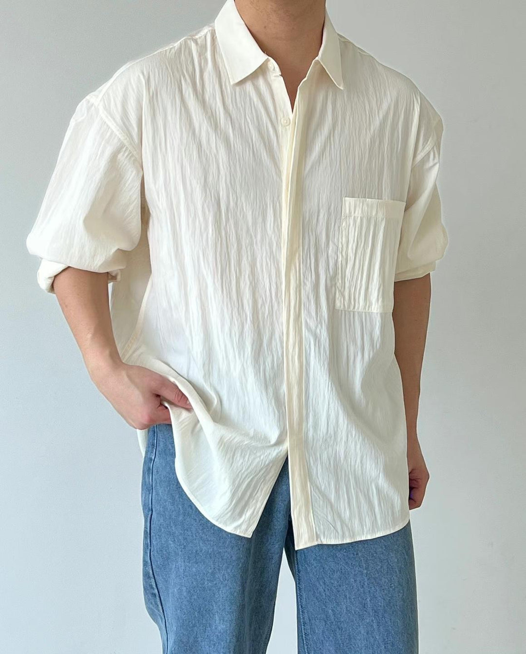 質感襯衫Textured Shirt-韓國男裝