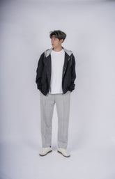 連帽黑色外套Zip Thru Hoodie-韓國男裝