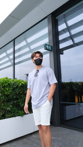 韓國男裝-霧紫藍色上衣 Mist Violet Top