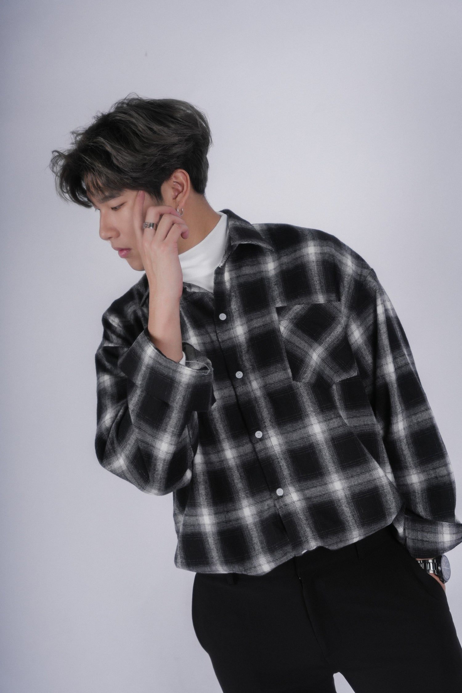 格仔襯衫Checked Shirt－韓國男裝