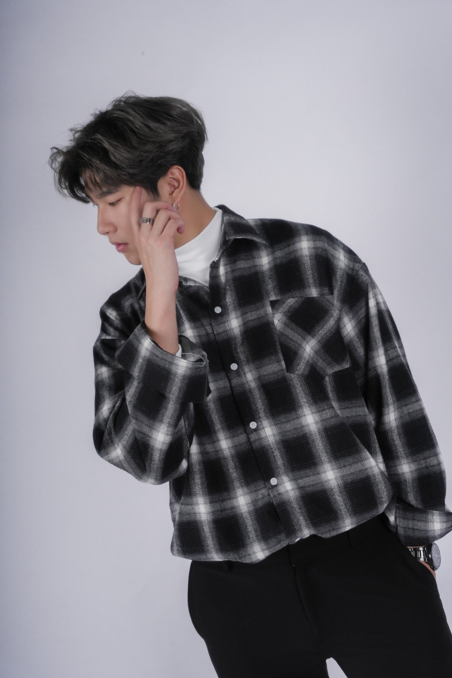 格仔襯衫Checked Shirt－韓國男裝