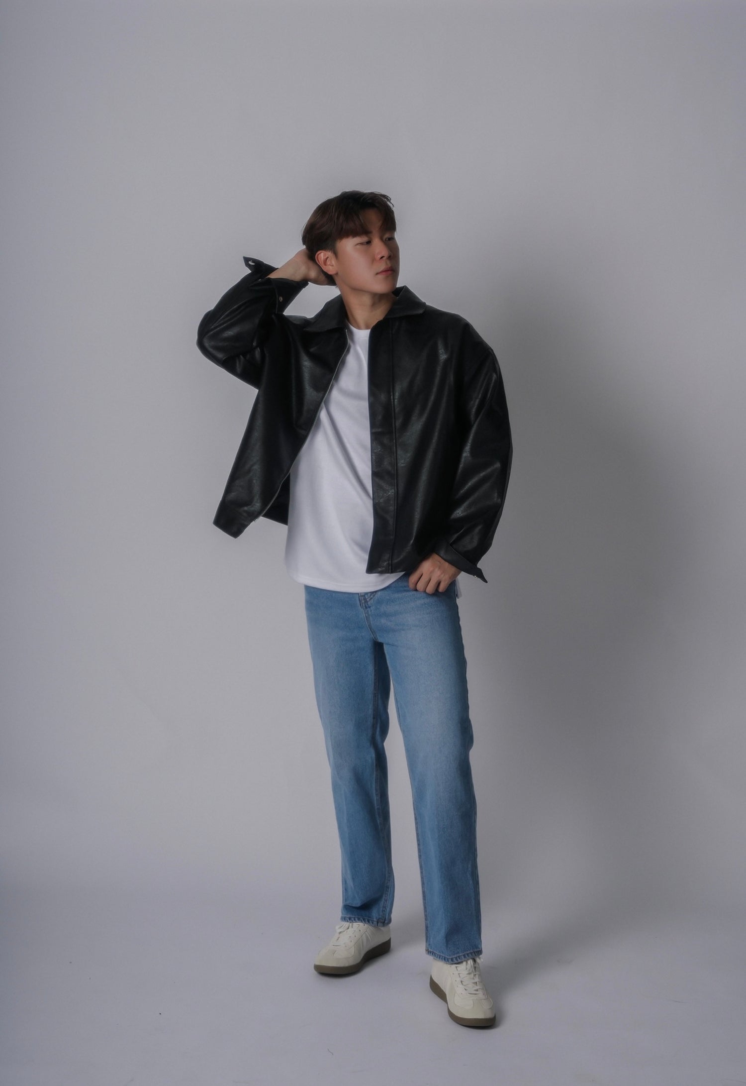 黑色皮褸Leather Jacket - 179cmhk