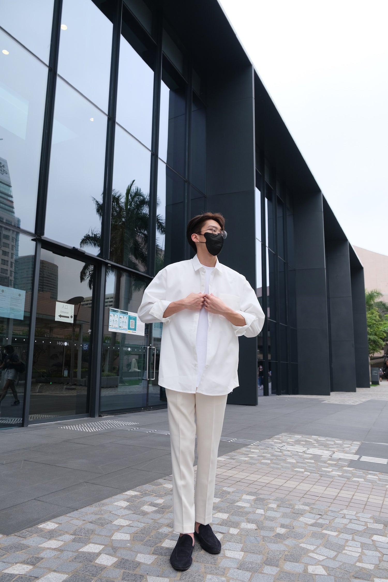 韓國男裝-白色西裝褲Ivory Bottom