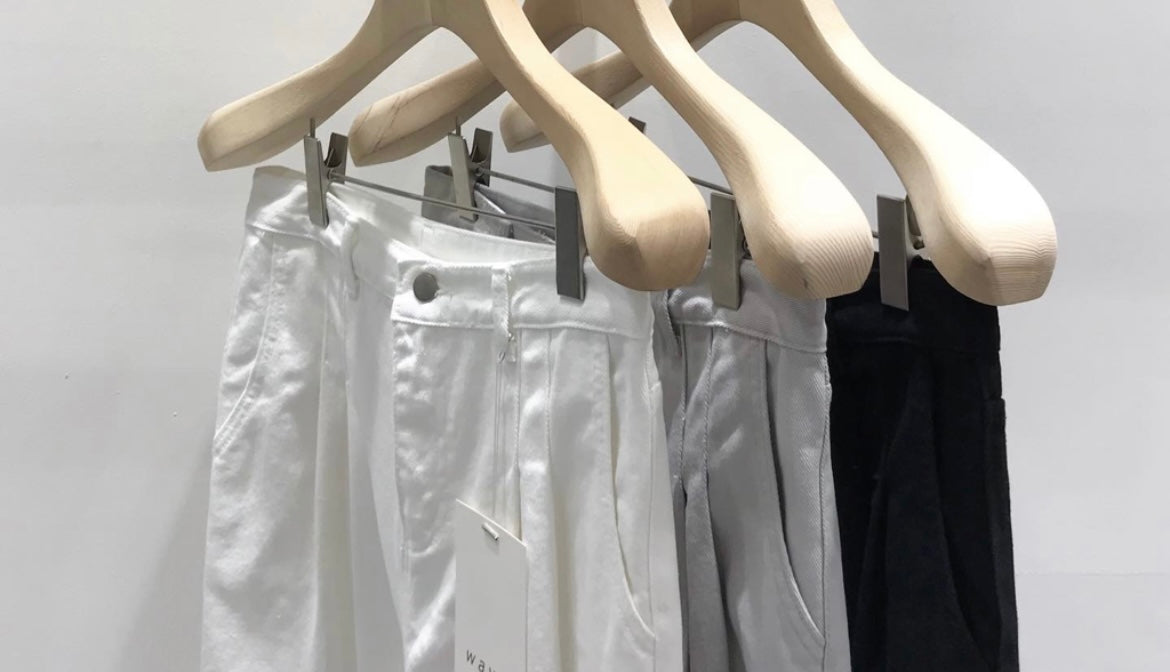 挺身落地牛仔褲