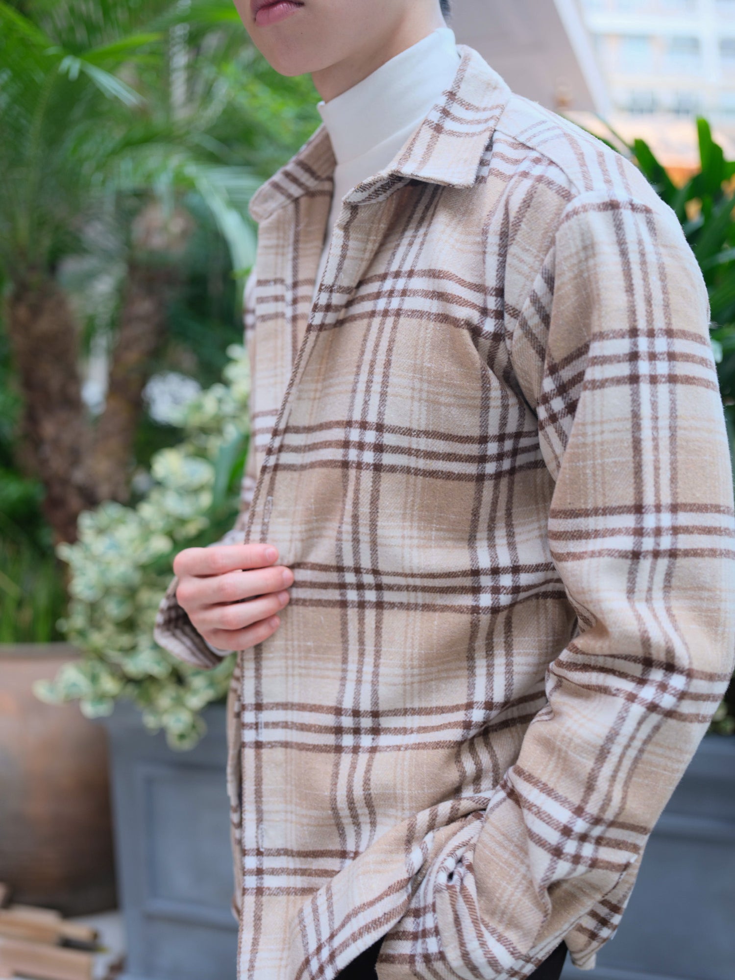 現貨 彈性半領上衣