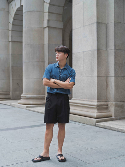 韓國男裝-牛仔布襯衫Denim Top