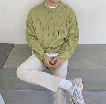 米色直筒長褲