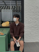 拉鍊領口針織毛衣Zip Jumper－韓國男裝