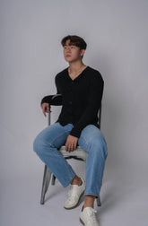 Black Button Top－韓國男裝