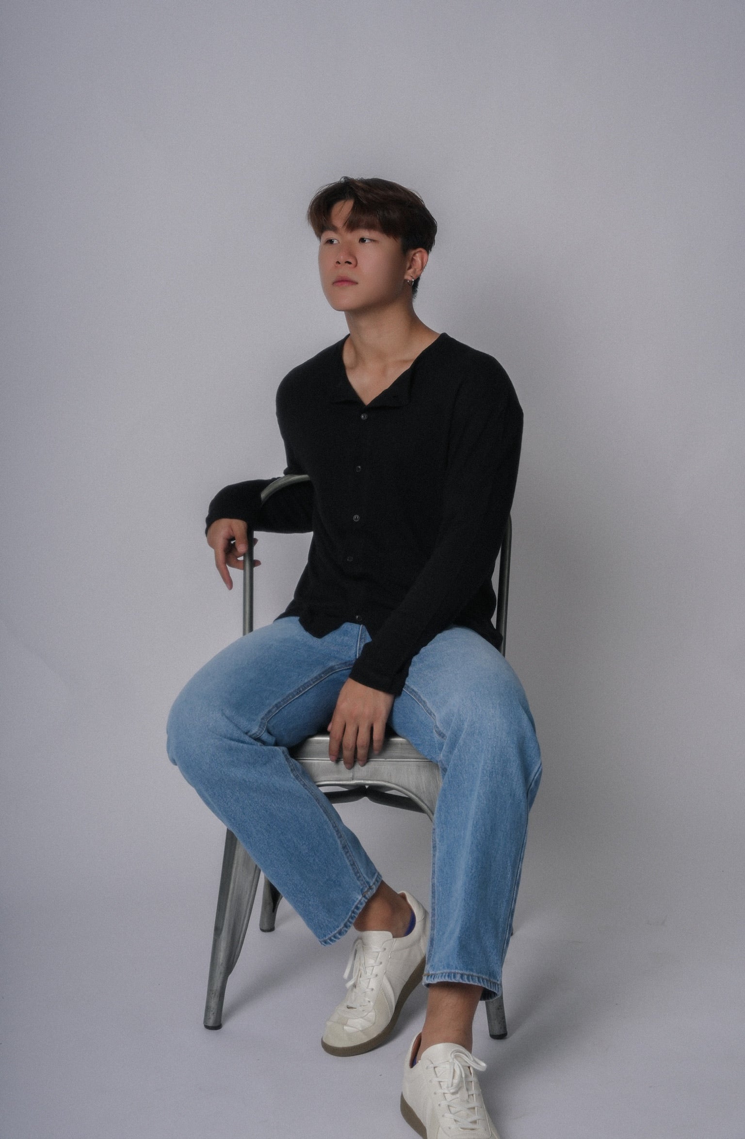 Black Button Top－韓國男裝